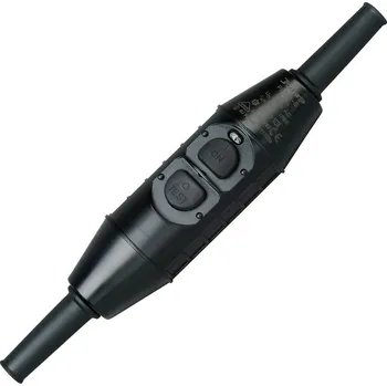 Elektrická zásuvka Kopp 196300018 Bezpečnostní mezizásuvka 230 V černá IP55