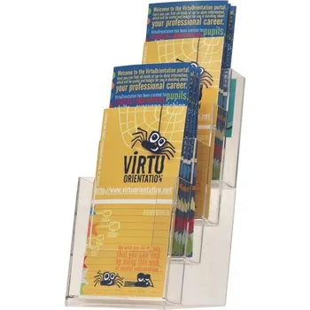 Q-connect Prezentační stojan Q-Connect, 1/3 A4, čtyřpatrový