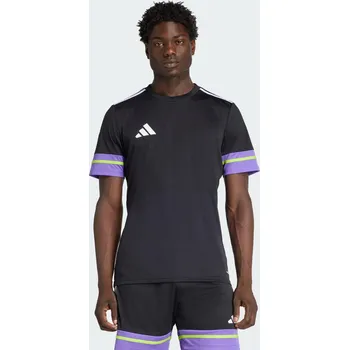 Cyklistické oblečení ADIDAS Dres Squadra 25 2XL FIALOVÁ|ZELENÁ|ČERNÁ