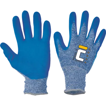 Pracovní a ochranné rukavice Červa MODULARIS - nylon 2x máčený v nitrilu - 12 párů Barva č: Modrá, Velikost: 10