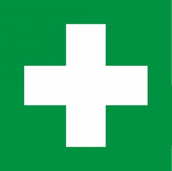 Fotoluminiscenční samolepka První pomoc 150 x 150 mm VÝPRODEJ