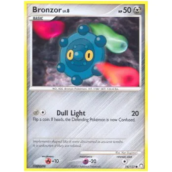 Sběratelská karetní hra Pokémon MT 074/123 Bronzor Lv.8 - Mysterious Treasures Stav: Good, Verze: NORMAL