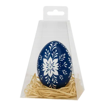 Dárková krabička Plastová dárková krabička pyramida 11,5x11,5x16 cm