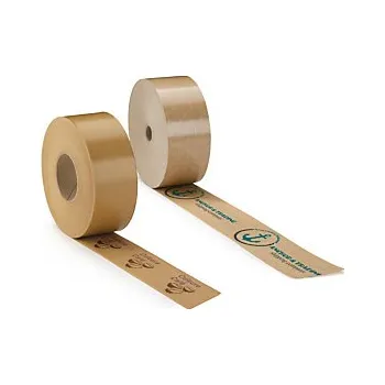 Lepicí páska Lepicí páska pro lepení za mokra s firemním potiskem 1 barva, 200 m - Balení po 12 ks