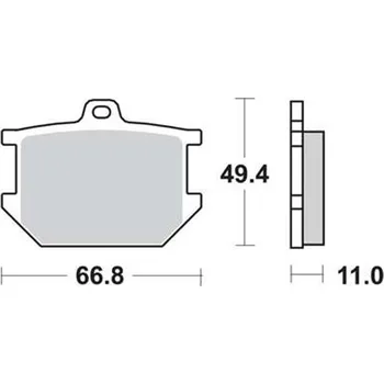 Brzdová destička Brzdové destičky Standard TRW MBC 68LF