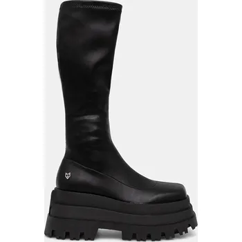 Dámské kozačky Kozačky Naked Wolfe Sin dámské, černá barva, na platformě Sin.Black 99X, EUR 37