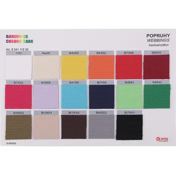 Barevnice popruh bavlněný, barva viz foto