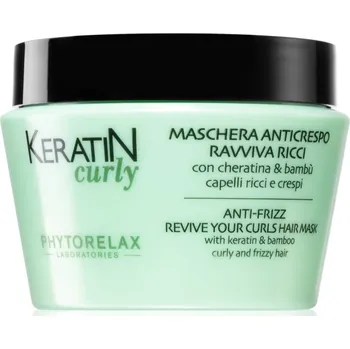 Vlasová regenerace Phytorelax Laboratories Keratin Curly maska pro nepoddajné a kudrnaté vlasy proti krepatění 250 ml