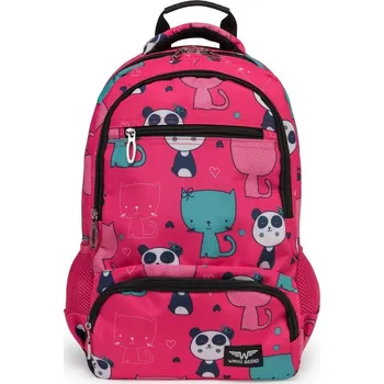 Dětský batoh Růžový batoh s pouzdrem - Panda Velikost: ONE SIZE