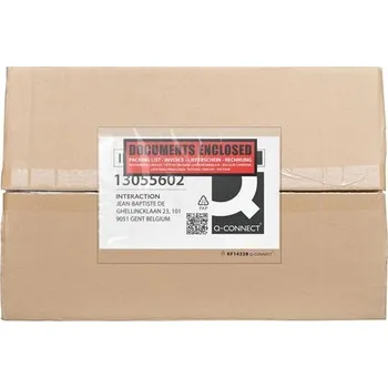 Q-connect Samolep.kapsy na zásilky Q-C C5, s červenou,1000ks