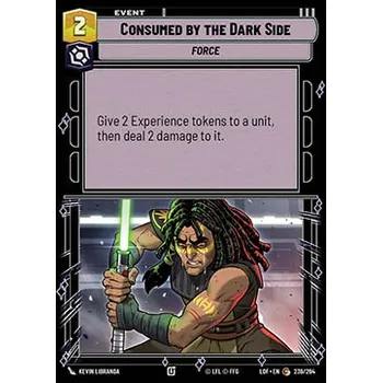 Sběratelská karetní hra Consumed by the Dark Side 239/264 - Legends of the Force Typ karty: Foil