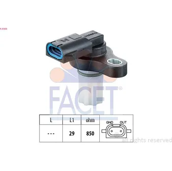 Čidlo automobilu Senzor otáček, automatická převodovka FACET 9.0309