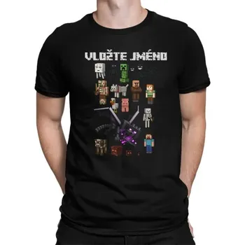Žertovný předmět Minecraftový tým - pánské tričko s potiskem pro fanoušky hry Minecraft - personalizovaný produkt- Tričkový.cz