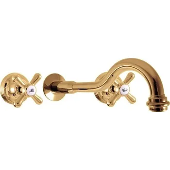 Vodovodní baterie Morava retro Vodovodní baterie umyvadlová vestavěná, ručka 1, zlatá MK131Z