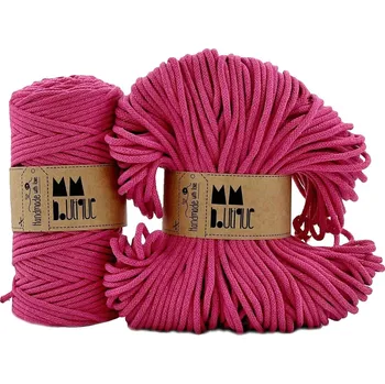 Příze MMboutique bavlněná šňůra 4mm Hot Pink Varianta návinu: Přadeno