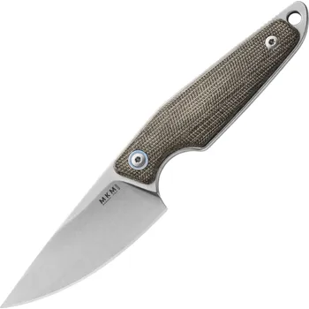 lovecký nůž MKM MAKRO 1 Zelené plátno Micarta BÖHLER M390 - DROP POINT MK MA01-GC