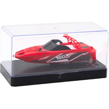 RC model lodě LEAN Toys RC motorový člun bílý/červený RTR/RTF 15 cm