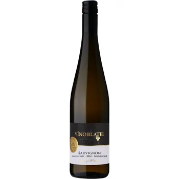 Víno Sauvignon 2024, pozdní sběr, Víno Blatel, polosuché