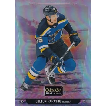 Sběratelská karetní hra paralel karta COLTON PARAYKO 24-25 OPC Platinum Sunset číslo 21