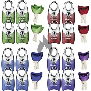 Master Lock Fusion 4630EURQAST set 4ks visacích zámků 20 mm (1 balení / 4 sety po 4ks)