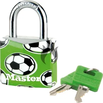 Master Lock 9130EURDPSP_football visací zámek z pevného hliníku 30 mm