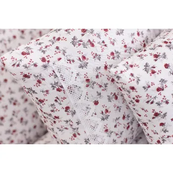 Polštář Podpěrová s.r.o. Polštář prošívaný KYTIČKA BORDÓ Velikost: Povlak prošívaný bavlna 40x40 cm N