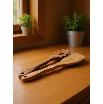 Čepice Sinsay - Sada 2 servírovacích lžic na salát - béžová - 206GJ-08X - 206GJ-08X-ONE