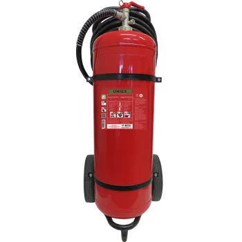 Hasicí přístroj Hasicí prostředek UNIEX 50l nemrznoucí - hašení lithiových baterií Příslušenství: dielektrické izolační rukavice