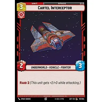 Karetní hra Cartel Interceptor 157/264 - Legends of the Force Typ karty: Foil