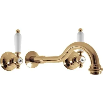 Vodovodní baterie Morava retro Vodovodní baterie umyvadlová vestavěná, zlatá MK531Z