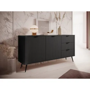 Nábytek Komoda Wosial 163 2D3S, Barva: černý grafit MIRJAN 5903211326721