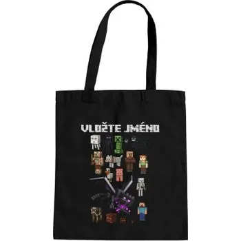 Žertovný předmět Minecraftový tým - taška s potiskem pro fanoušky hry Minecraft - personalizovaný produkt- Tričkový.cz