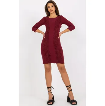 Dámské šaty Šaty LK SK 506559.47 vínové 42