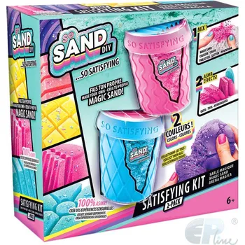 Modelovací hmota EP Line So Sand kouzelný písek set 2 kelímky s nástroji a doplňky různé barvy | 65554
