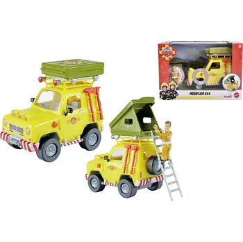 Hračka Simba Požárník Sam auto Mountain 4x4 s figurkou 16 cm