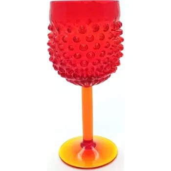 Sklenice Sklenice 0,25l - Hobnail - Ananas - granátová červená | 94308