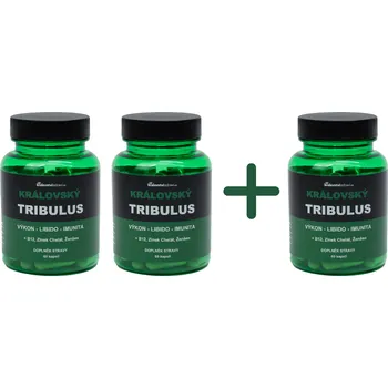 2+1 Královský Tribulus 90% Kotvičník 500 mg 4v1, (3x60 kapslí) - Kralovstvizdravi.cz