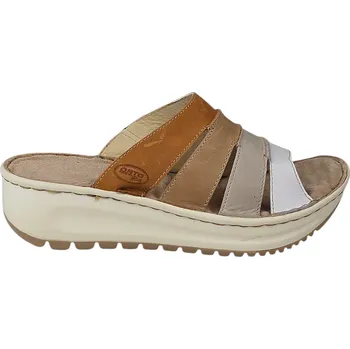 Dámské pantofle 19089 - 10/01/02/03 Dámské kožené nazouváky s houpací podešví 40