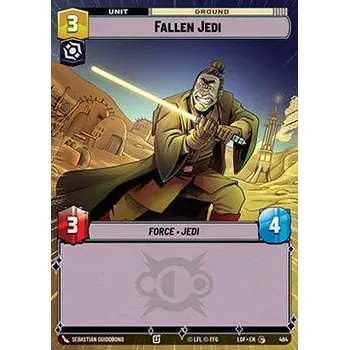 Karetní hra Fallen Jedi 494 - Legends of the Force: Extras Typ karty: Foil