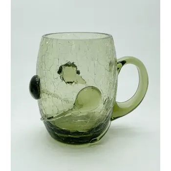 přísavka na sklo Půllitr 0,5l - Krakle - zdobený nálepy - kapka - lesní zelená | 98905