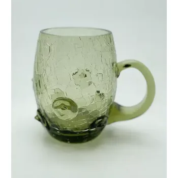 přísavka na sklo Půllitr 0,5l - Krakle - zdobený nálepy - pupky - lesní zelená | 98907