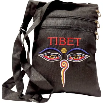 Taška plátěná buddhovy oči - různé barvy Barva: Černá