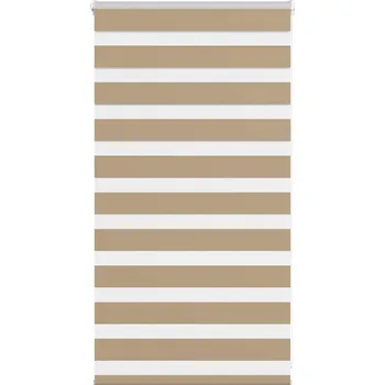 Stavebniny vidaXL Zebra roleta 75x100 cm šířka látky 70,9 cm polyester [4014620] Barva: sand brown