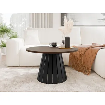 MIRJAN Kroulon 75x43 cm 18 mm silná laminovaná dřevotříska černá / ořech franklin tobacco