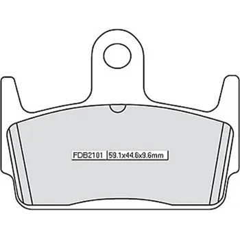 Brzdová destička Brzdové destičky FERODO FDB 2101AG 59,1x44,6x9,6mm HONDA X8R/ SZX KYMCO SNIPER 50 1994-2002