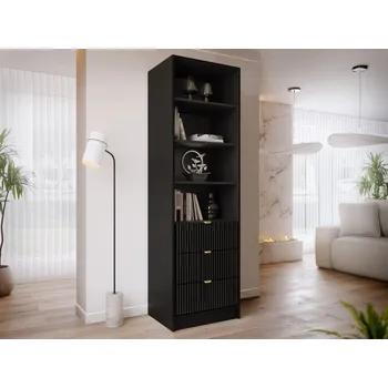 Regál Razimo 3SZ, Barva dřeva: černý molet MIRJAN 5903211417924