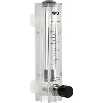 vodní filtr MWG Průtokoměr 900-3000 l/hod, 1", montáž na panel, s regulací