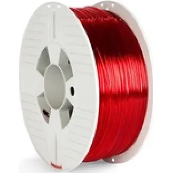 Filament VERBATIM 3D Printer Filament PET-G 1.75mm, 327m, 1kg red transparent