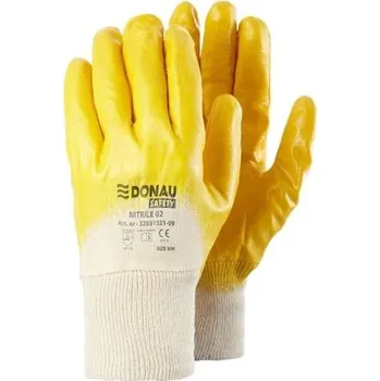 Pracovní rukavice Rukavice Donau Safety Nitrile-02 - vel. 9