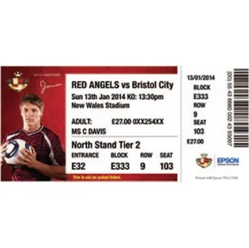 Premium Matte Ticket - Roll: 102mm x 50m